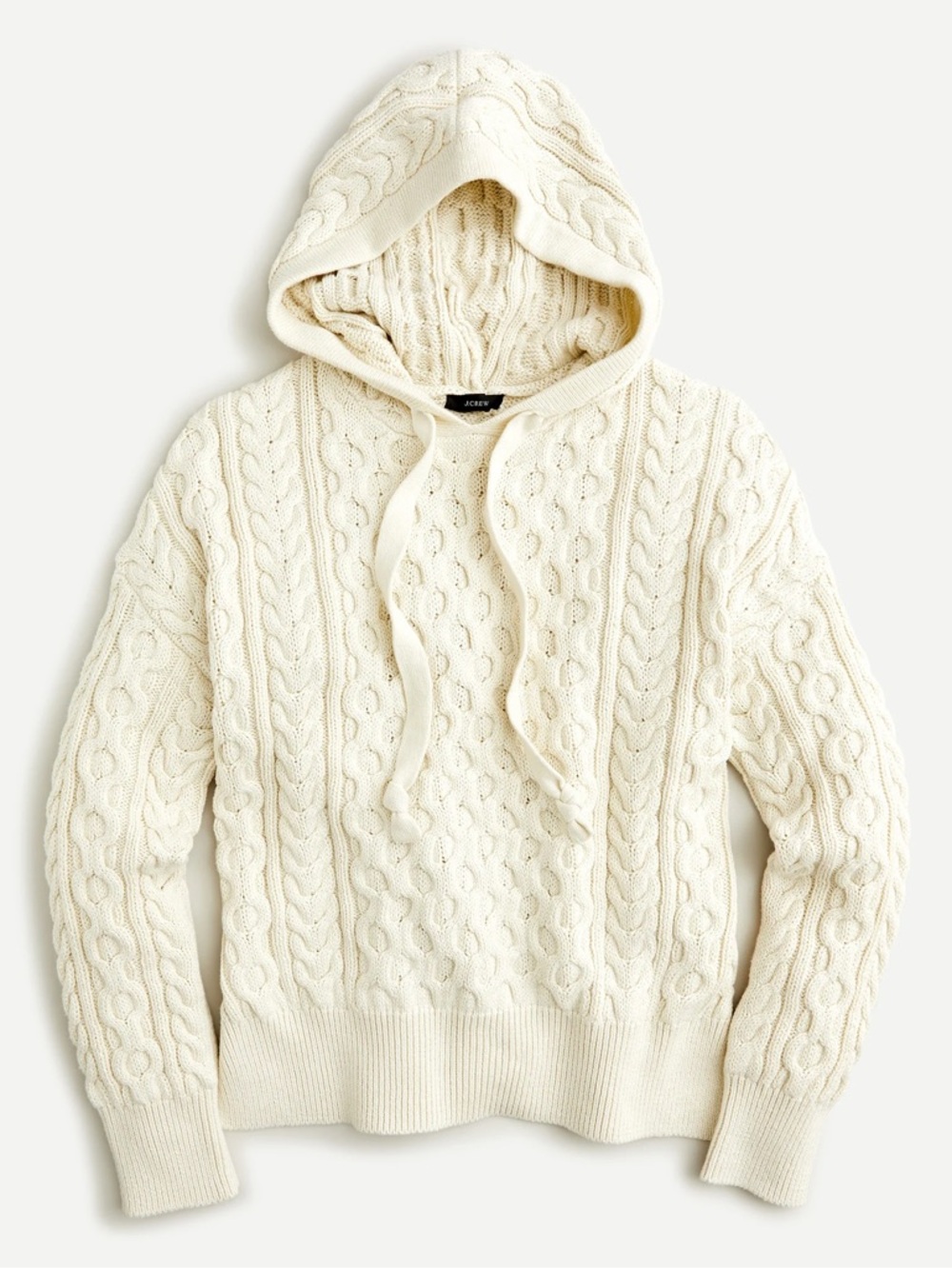 J. Crew Cable-Knit Hoodie